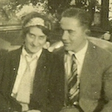 george & elizabeth 1928 back from honeymoon