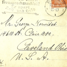 postcard to george 1928